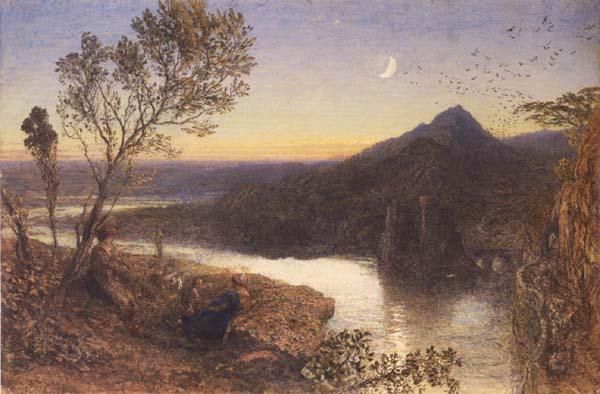 Samuel Palmer Classical River Scene Sweden oil painting art